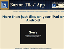 Tablet Screenshot of bartontiles.com